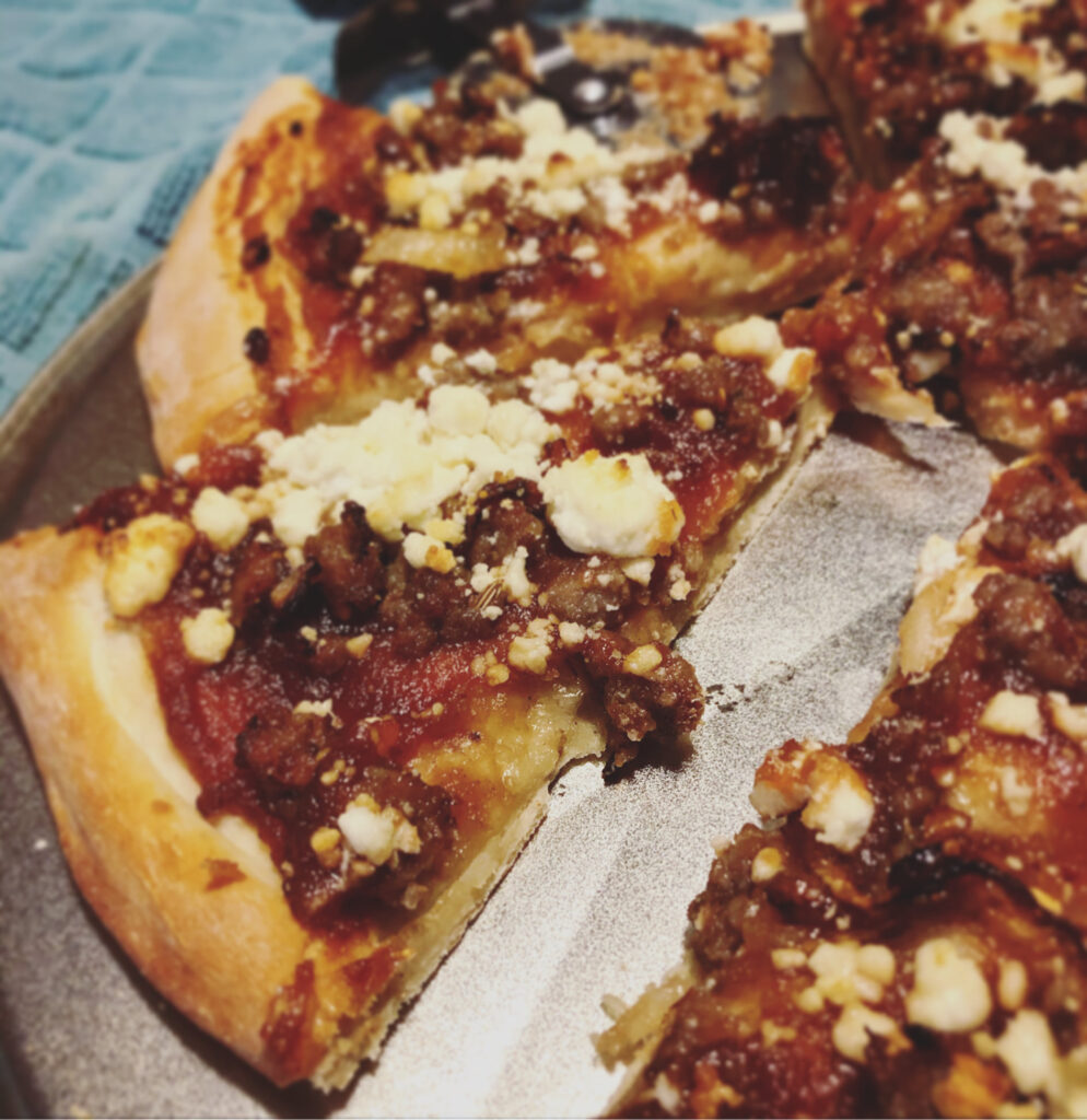 Apple Butter Sausage Pizza
